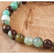 Bracelet en 6mm chrysoprase 