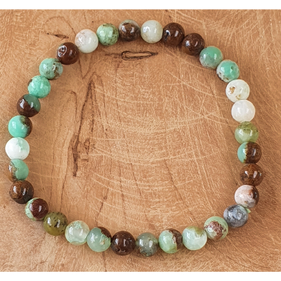 Bracelet en 6mm chrysoprase 