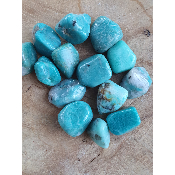 Pierres roulées amazonite de namibie 2 a 3 cm