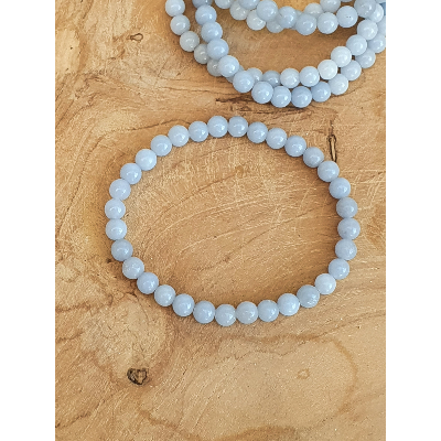 Bracelet angelite perles de 6 mm
