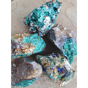 Pierre Brute en Malachite