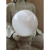 Sphere en selenite 7cm de diam