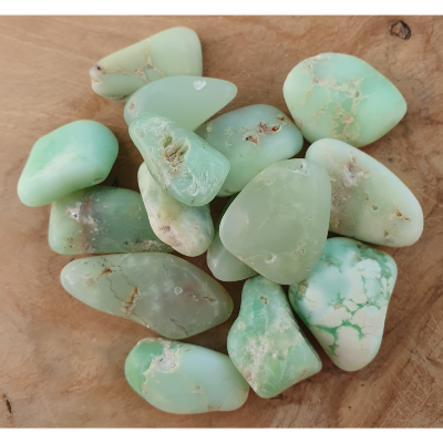 Pierres roulées  chrysoprase 2 a 3 cm