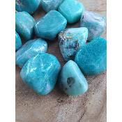 Pierres roulées amazonite de namibie 2 a 3 cm