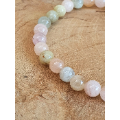 Bracelet morganite (béryl)