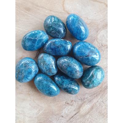 Pierre Roulée Apatite Bleu Madagascar