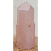 Pointe de quartz rose 215gr