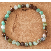 Bracelet en 6mm chrysoprase 
