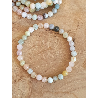 Bracelet morganite (béryl)