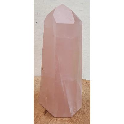 Pointe de quartz rose 215gr