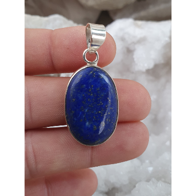 Pendentif lapis lazuli sertie sur argent 