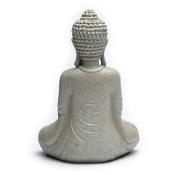 Bouddha méditant bougeoir couleur gris